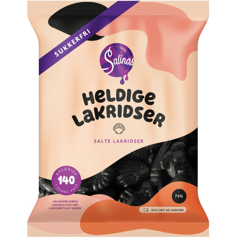 Salinas Slik Heldige Lakridser (70 g)
